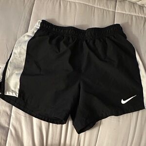 Nike Kids Black and White Shorts